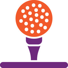 Golf ball Vector Icon Design Illustration
