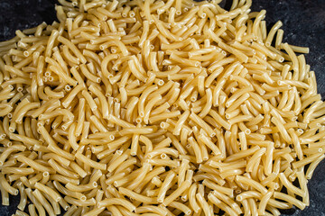 Raw pasta close-up. Pasta background