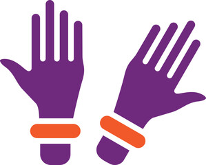 Obraz premium Gloves Vector Icon Design Illustration