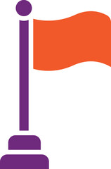 Flag Vector Icon Design Illustration