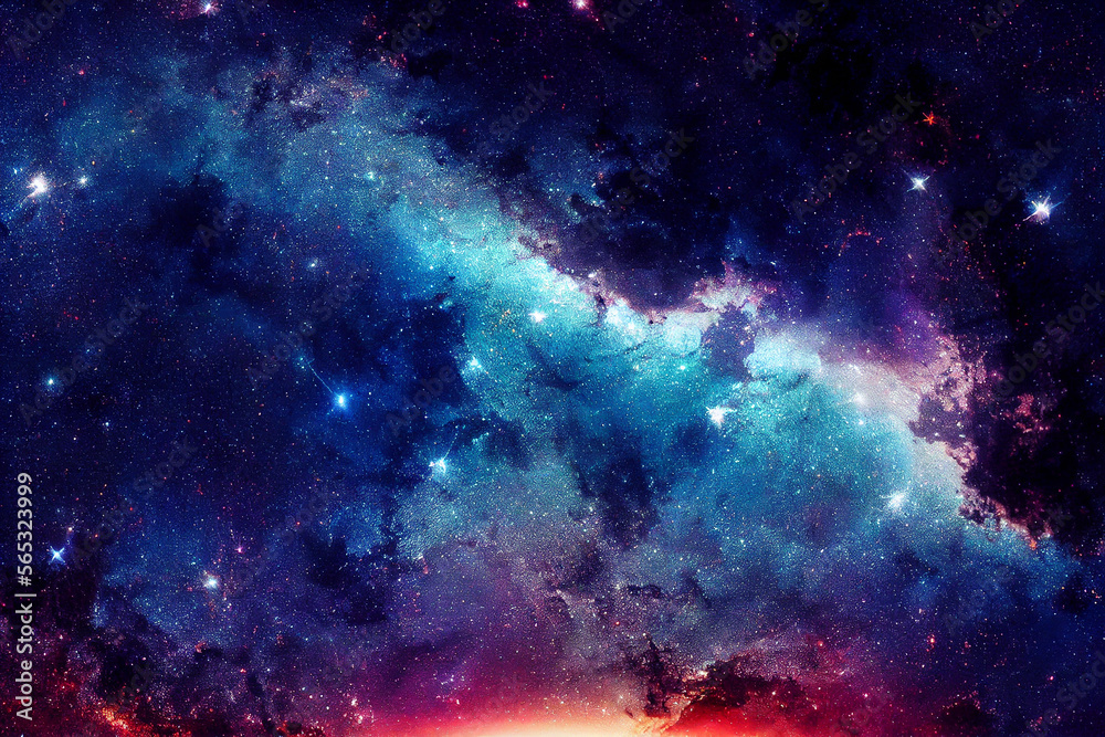 Canvas Prints dazzling starry sky cosmic starry sky background material generative ai content by midjourney