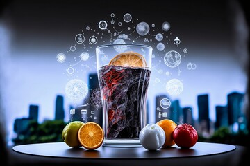 The combination of sweet orange, tangy lemon and exotic passion fruit creates a delicious balance of flavors, making this cocktail a must-try. Created with generative AI.