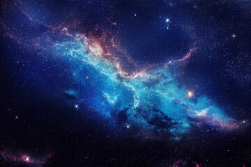 Naklejka na ściany i meble dazzling starry sky cosmic starry sky background material Generative AI Content by Midjourney