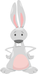 cartoon funny rabbit or bunny animal character