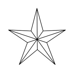 star isolated on white