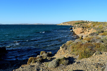 the coast of the sea