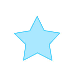 star isolated on white