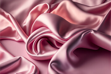 Silk Satin Background: A Beautiful Abstract Stock Photo of Soft Wavy Folds in the Fabric for Weddings, Anniversaries, Valentine's Day and Love
