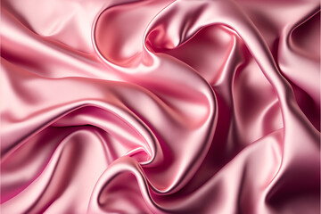 Fototapeta premium Silk Satin Background: A Beautiful Abstract Stock Photo of Soft Wavy Folds in the Fabric for Weddings, Anniversaries, Valentine's Day and Love
