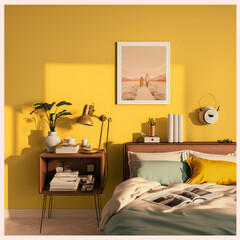 Yellow Aesthetic Bedroom 
