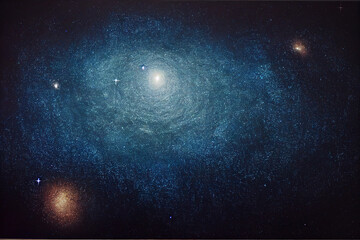 Rendering of the galaxy in the starry sky Generative AI Content by Midjourney