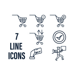 7 line icons