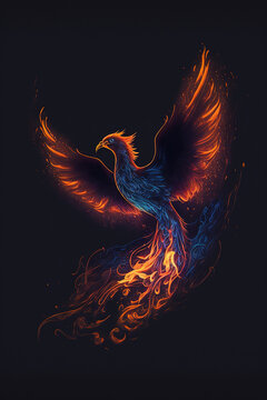 Illustration of phoenix