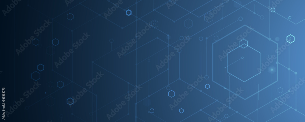 Aufkleber Quantum processing. Deep learning artificial intelligence. Future new technology  for business or science presentation