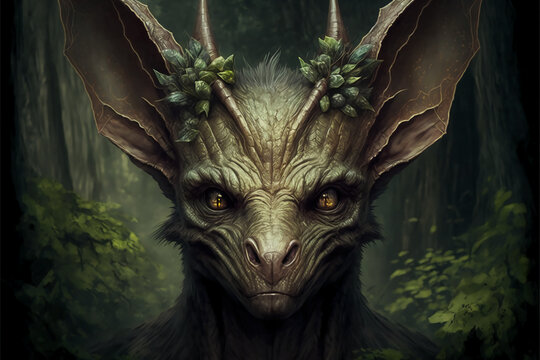 Chupacabra, a legendary creature from Latin America. Monster from the Americas. Generative AI.