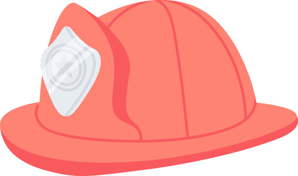 Protective helmet flat icon Fire fighting Fireman equipment
