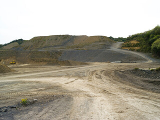 山間の造成工事