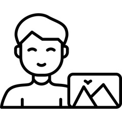 Fototapeta premium User Action Icon
