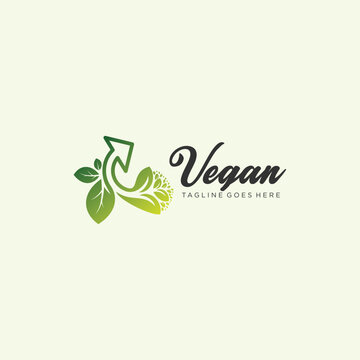 Healthy Organic eco vegetarian food Logo design vector template. Ecology Health eco Organic Logo fresh from farm vegetables Logotype concept icon art