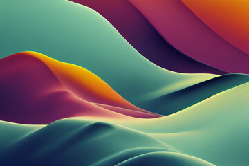 Beautiful colorful wallpaper illustration art Generative AI Content by Midjourney