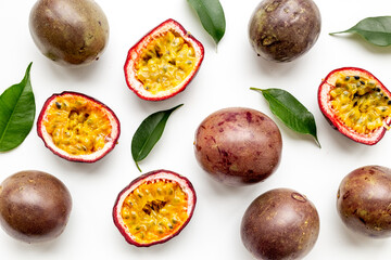 Exotic tropical fresh fruits - fresh passion fruit marakuya