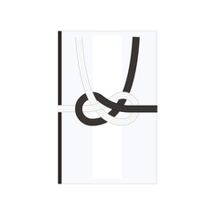 白黒の結び切りの香典袋