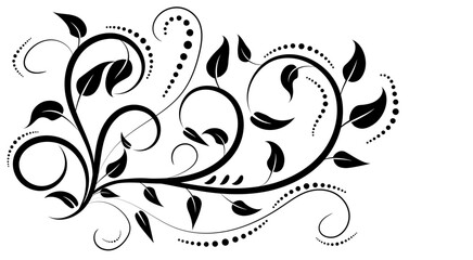 Luxurious frame decorated with flowers and leaves, exquisite background. Victorian style. Calligraphic brush, royal lines. Invitations, cards, greetings for your holidays. Creates a special mood.