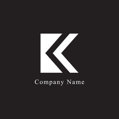 Free vector creative letter k logo concept