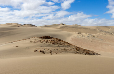 Fototapeta na wymiar stunning dunes in the restricted area of southern Namibia