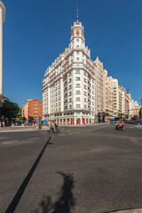 Naklejka premium Gran Via Madrid