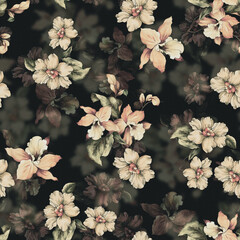 Obraz na płótnie Canvas cherry blossom in spring pattern
