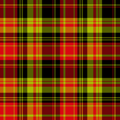 Seamless pattern in exciting red, black and green colors for plaid, fabric, textile, clothes, tablecloth and other things. Vector image.
