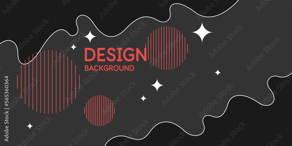 Poster modern backgrounds with abstract elements and dynamic shapes. compositions of geometric shapes. vect