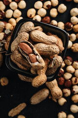 hazelnuts on the market