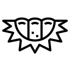 durian line icon style
