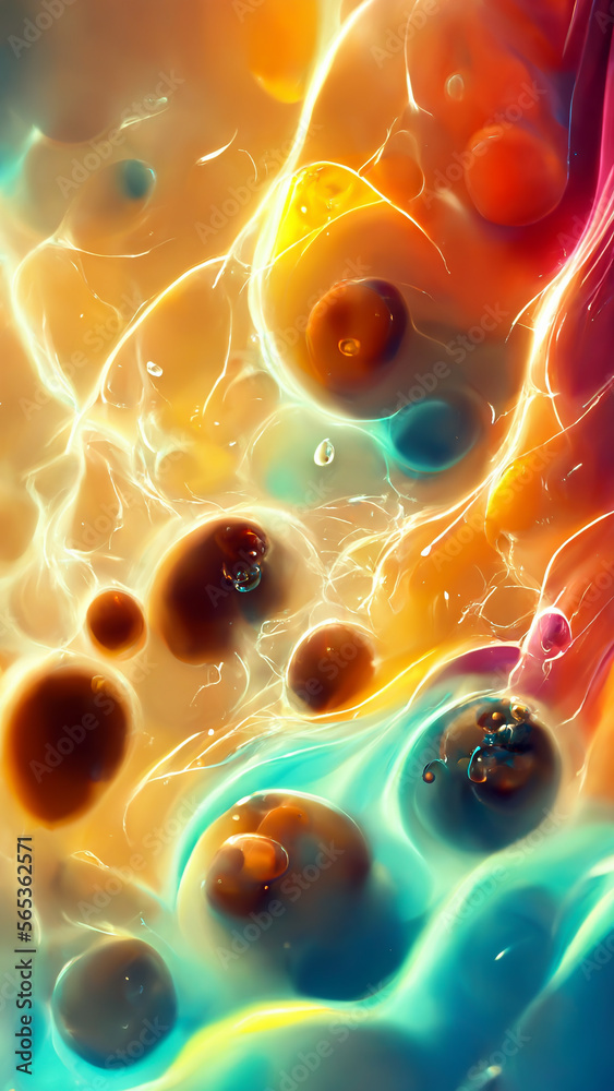 Poster magic particle stacking background image illustration generative ai content by midjourney