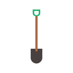 Shovel Icon. Gardening Vector Illustration