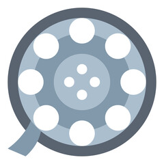film flat icon style