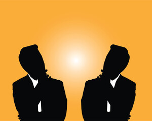 Face expressions of African American man