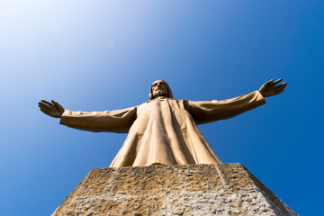 Fototapeta premium statue of Jesus Cumbre del Tibidabo