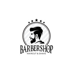 Barber Shop Logo Vector Template