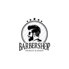 Barber Shop Logo Vector Template