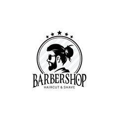 Barber Shop Logo Vector Template
