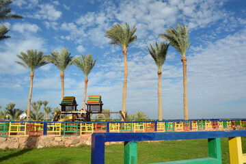 Children's playground at the hotel.