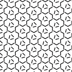 Pattern Design. seamless pattern. Vector seamless pattern. Modern stylish texture with monochrome trellis.Geometric Pattern Design