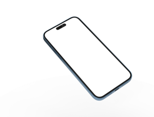 3d render illustration hand holding the white smartphone