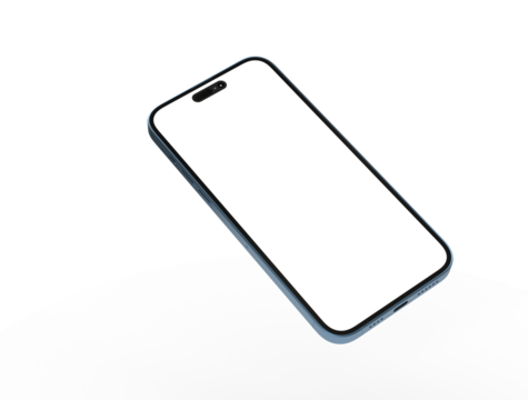 3d render illustration hand holding the white smartphone