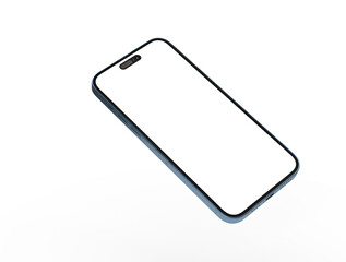 3d render illustration hand holding the white smartphone