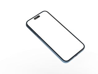 3d render illustration hand holding the white smartphone