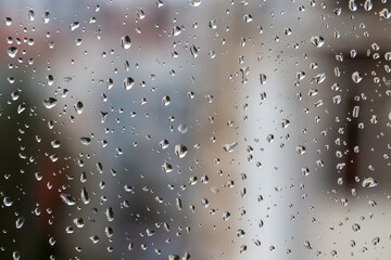 The Rain Drops on the windows